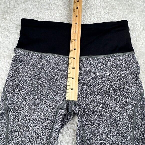 Lululemon Run The Day Crop Fractal Dark Starlight Black Gray - Picture 10 of 14